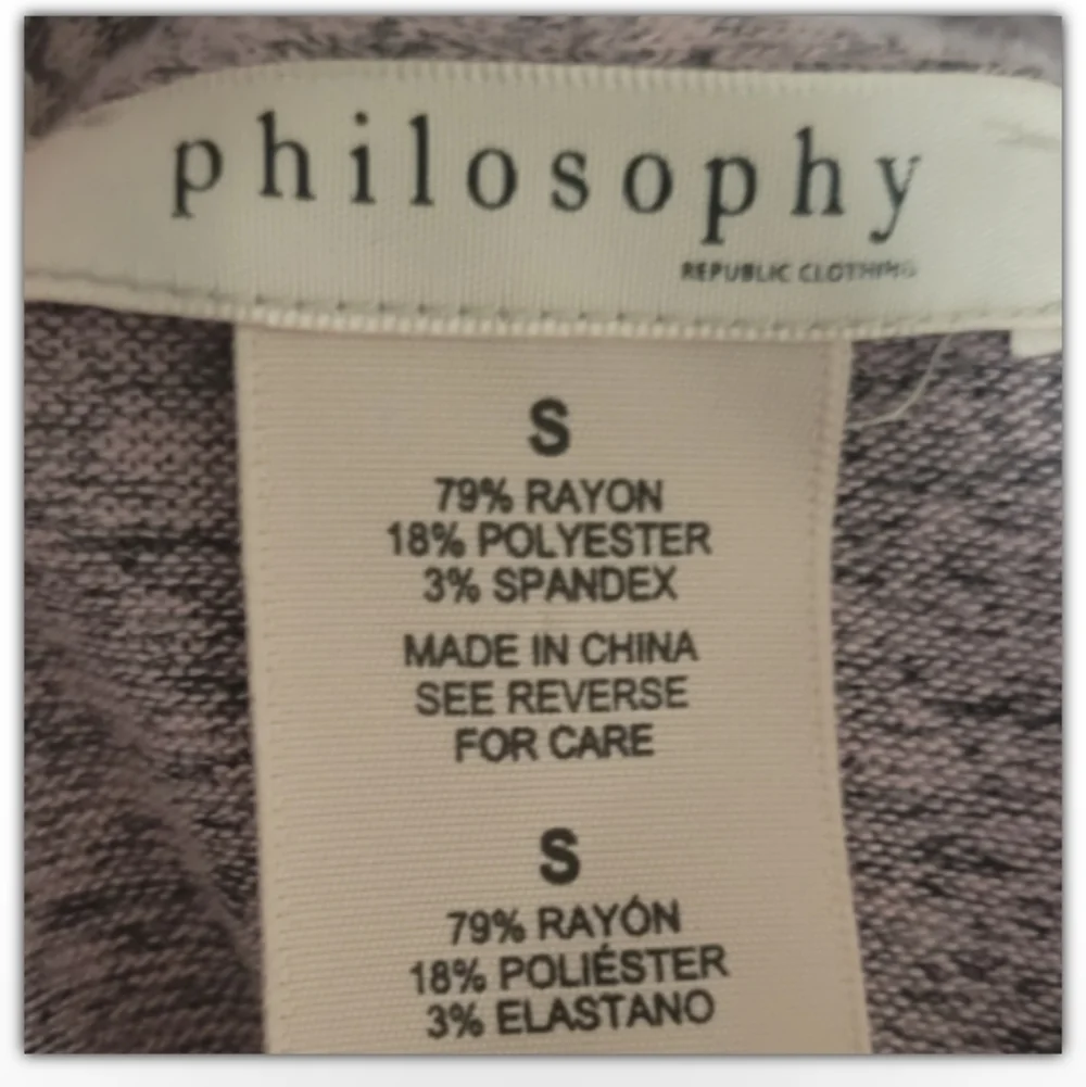 Philosophy waterfall open cardigan size small
